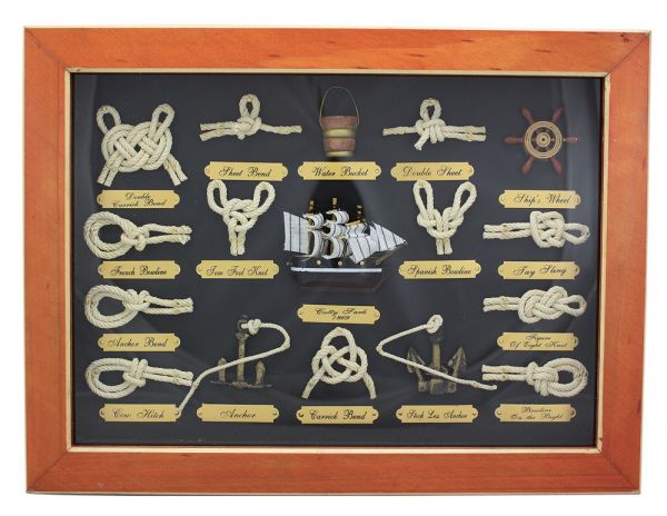 Obraz - námorné uzly 40 x 30 x 3,5 cm